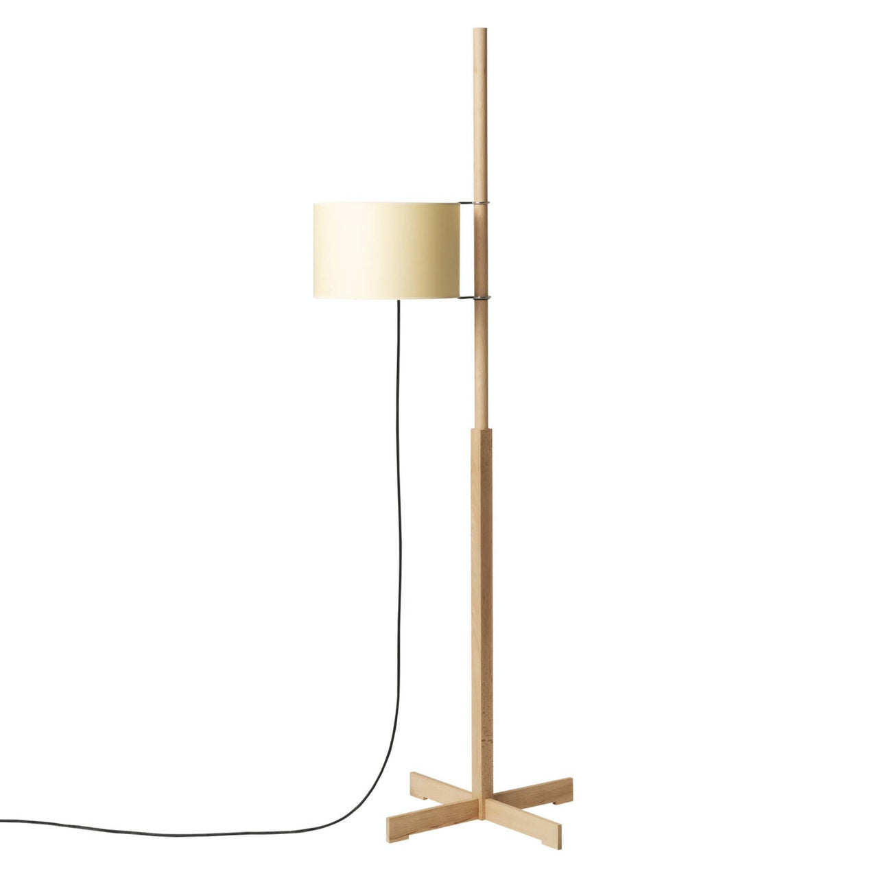 TMM Floor Lamp: Beige + Beech