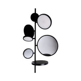 Tell Me Stories Wall Lamp with Mirrors: Black