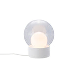 Boule Table Lamp: Transparent + Opal White + White