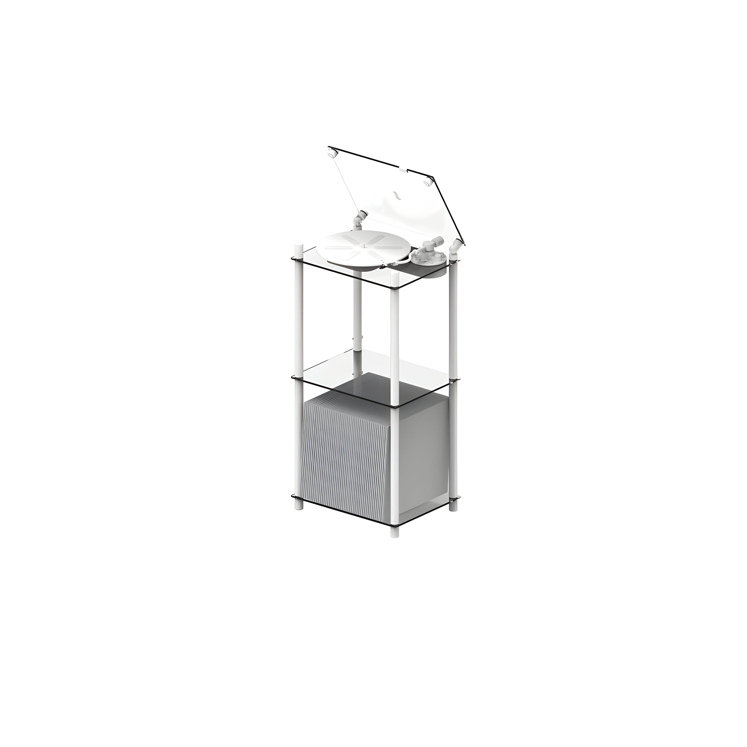 Turntable Stand: White