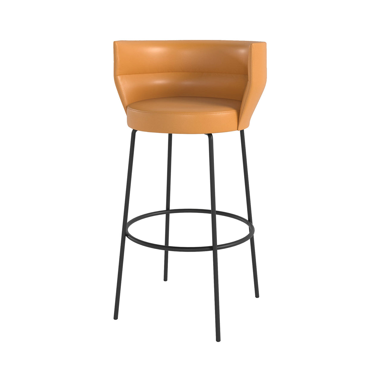 Sena Bar + Counter Stool: Bar + Black