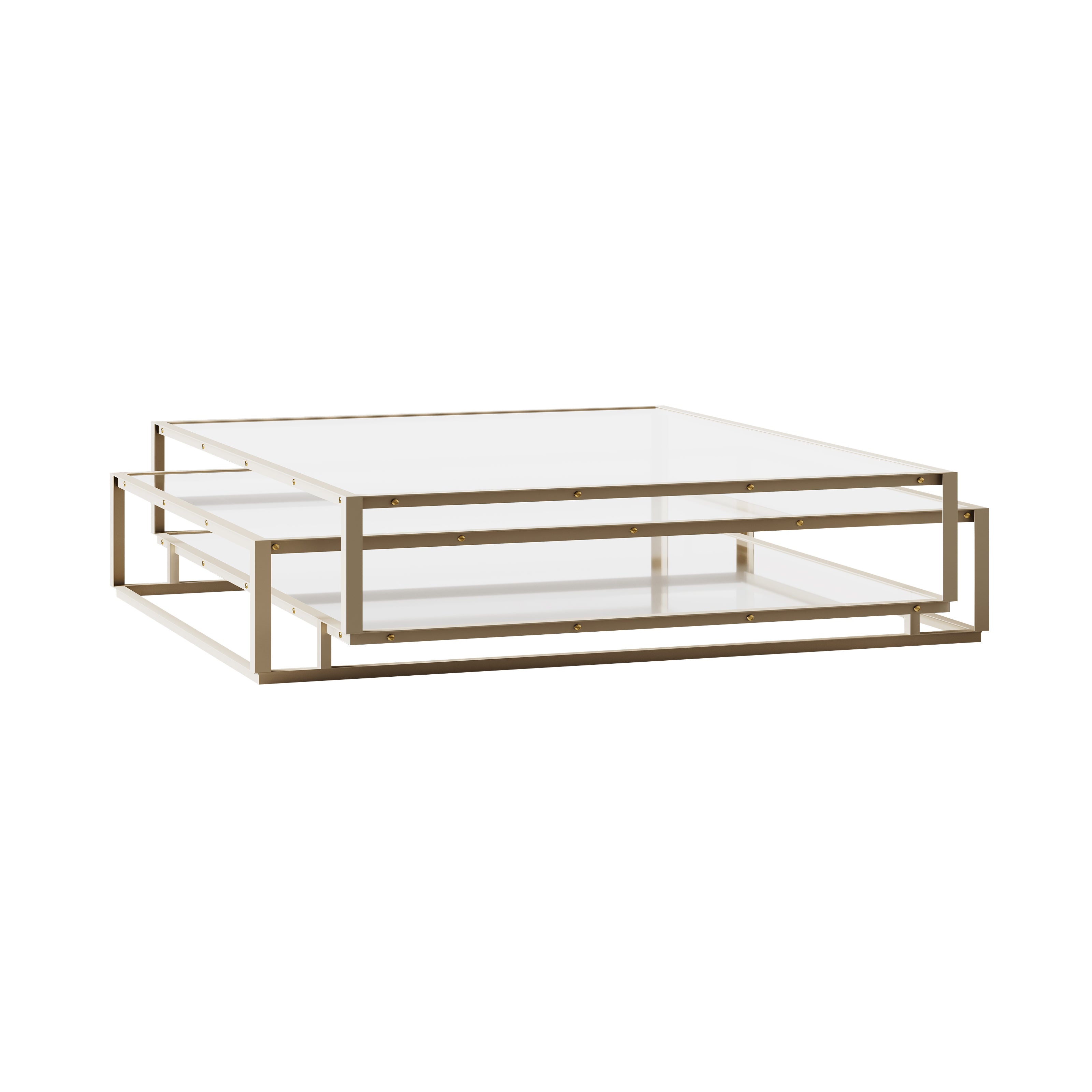 Tangled Square Coffee Table: Taupe
