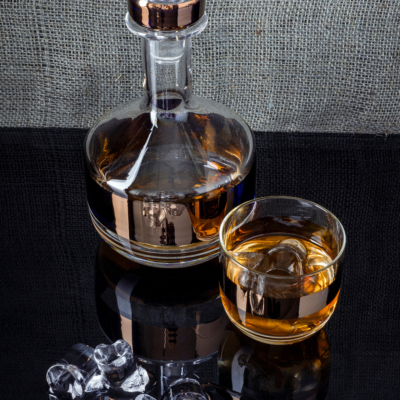 Tank Whiskey Glass Set: Copper