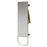 Tati H Mirror: White Stained Oak + Quartz Grey