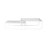 Tati Large Coffee Table: High + Glass Top