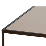 Tati Lounge Table: Large + Glass Top