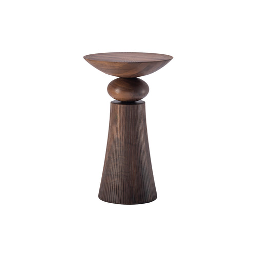 Tempo Side Table: Oiled Walnut