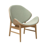 The Orange Lounge Chair: Seat + Back Upholstered + White Oiled Oak 