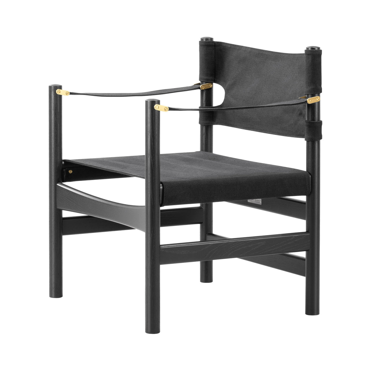 The Canvas 21 Chair: Black Lacquered Oak + Black