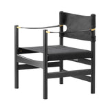 The Canvas 21 Chair: Black Lacquered Oak + Black