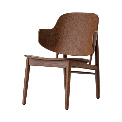 The Penguin Lounge Chair: Red Stained Oak