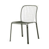 Thorvald SC94 Side Chair: Outdoor + Bronze Green + Without Cushion