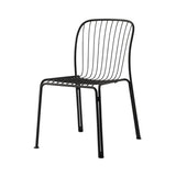 Thorvald SC94 Side Chair: Outdoor + Warm Black + Without Cushion