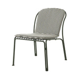 Thorvald SC100 Lounge Chair with Cushion : Outdoor + Bronze Green + Marquetry Bora Cushion