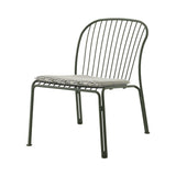 Thorvald SC100 Lounge Chair with Seatpad: Outdoor + Bronze Green + Marquetry Bora 