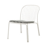 Thorvald SC100 Lounge Chair with Seatpad: Outdoor + Ivory + Marquetry Bora