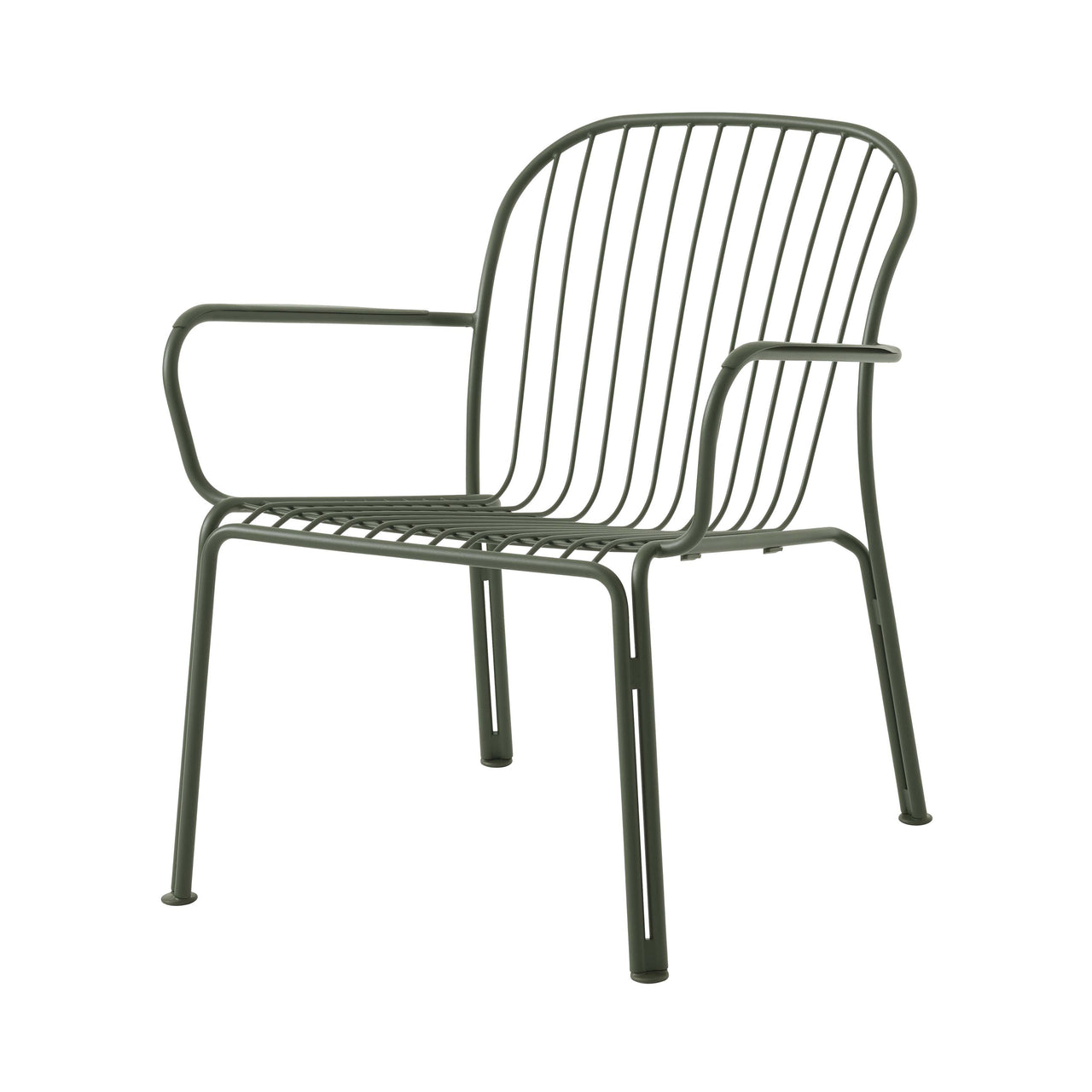 Thorvald SC101 Lounge Armchair: Outdoor + Bronze Green