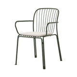 Thorvald SC95 Armchair with Seatpad: Outdoor+ Bronze Green + Heritage Papyrus