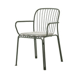 Thorvald SC95 Armchair with Seatpad: Outdoor + Bronze Green + Marquetry Bora