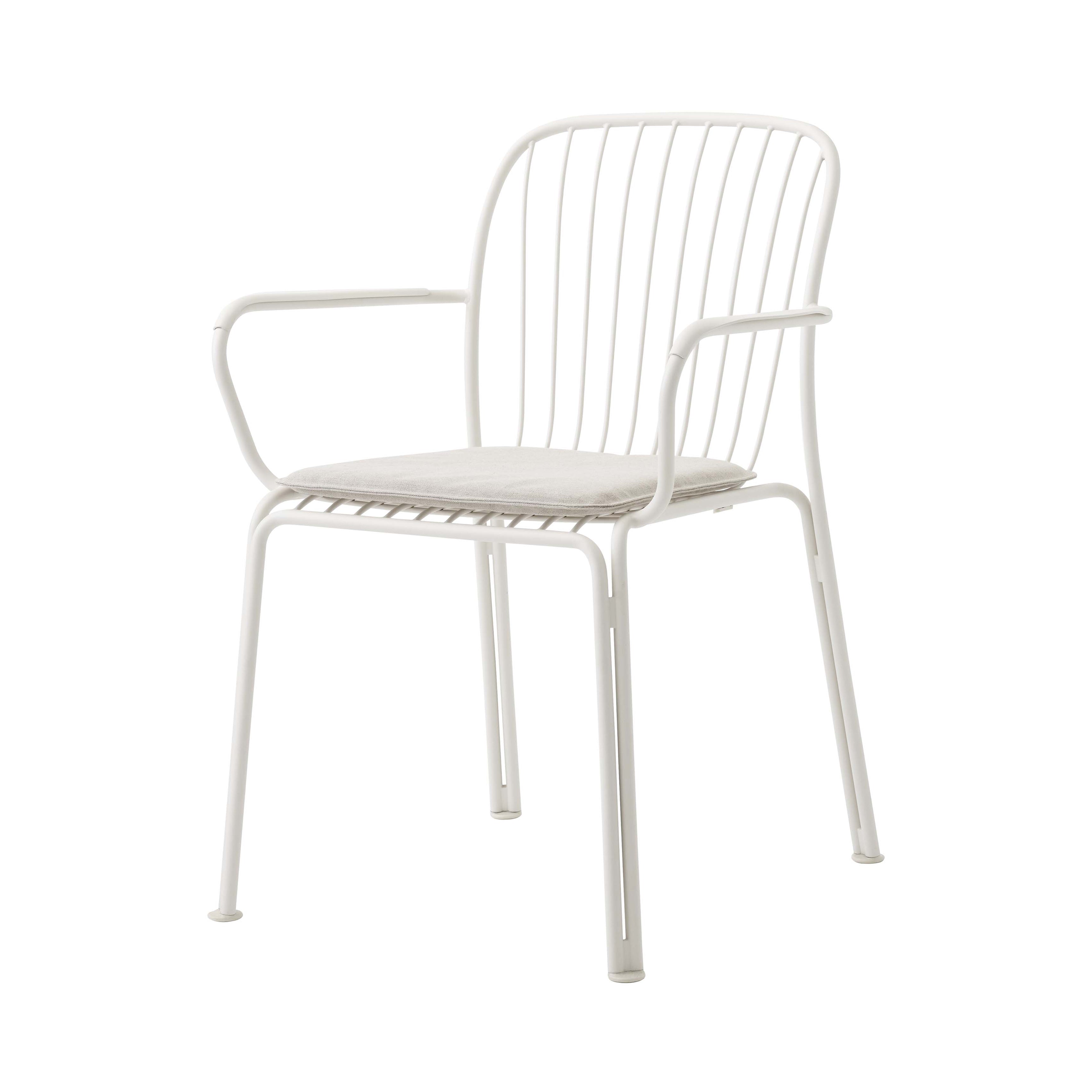 Thorvald SC95 Armchair with Seatpad: Outdoor + Ivory + Heritage Papyrus