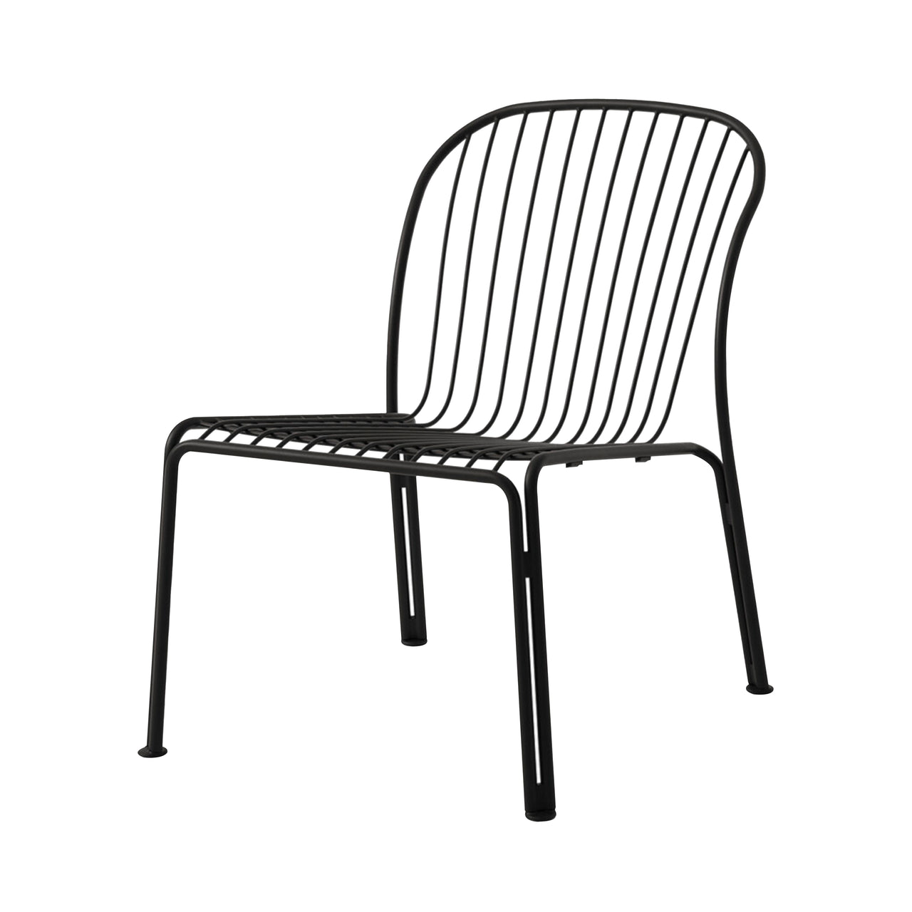 Thorvald SC100 Outdoor Lounge Side Chair: Set of 2 + Warm Black