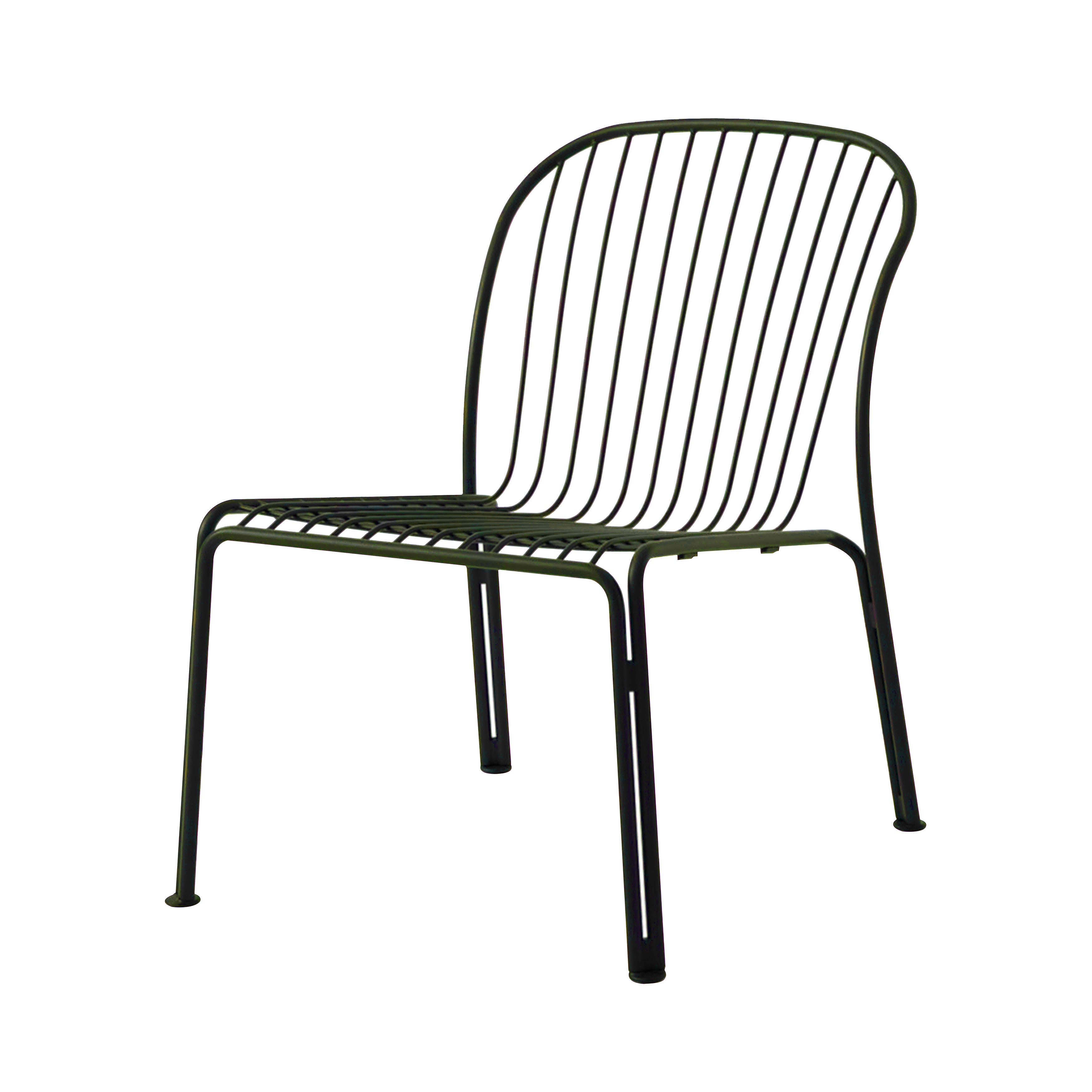 Thorvald SC100 Outdoor Lounge Side Chair: Set of 2 + Bronze Green