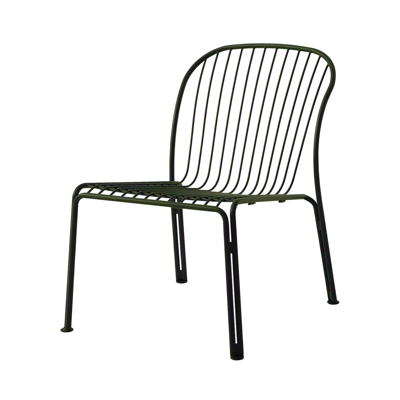 Thorvald SC100 Outdoor Lounge Side Chair: Set of 2 + Bronze Green