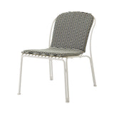 Thorvald SC100 Outdoor Lounge Side Chair with Cushion: Set of 2 + Ivory + Marquetry Bora