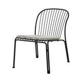 Thorvald SC100 Outdoor Lounge Side Chair with Seatpad: Set of 2 + Warm Black + Marquetry Bora 
