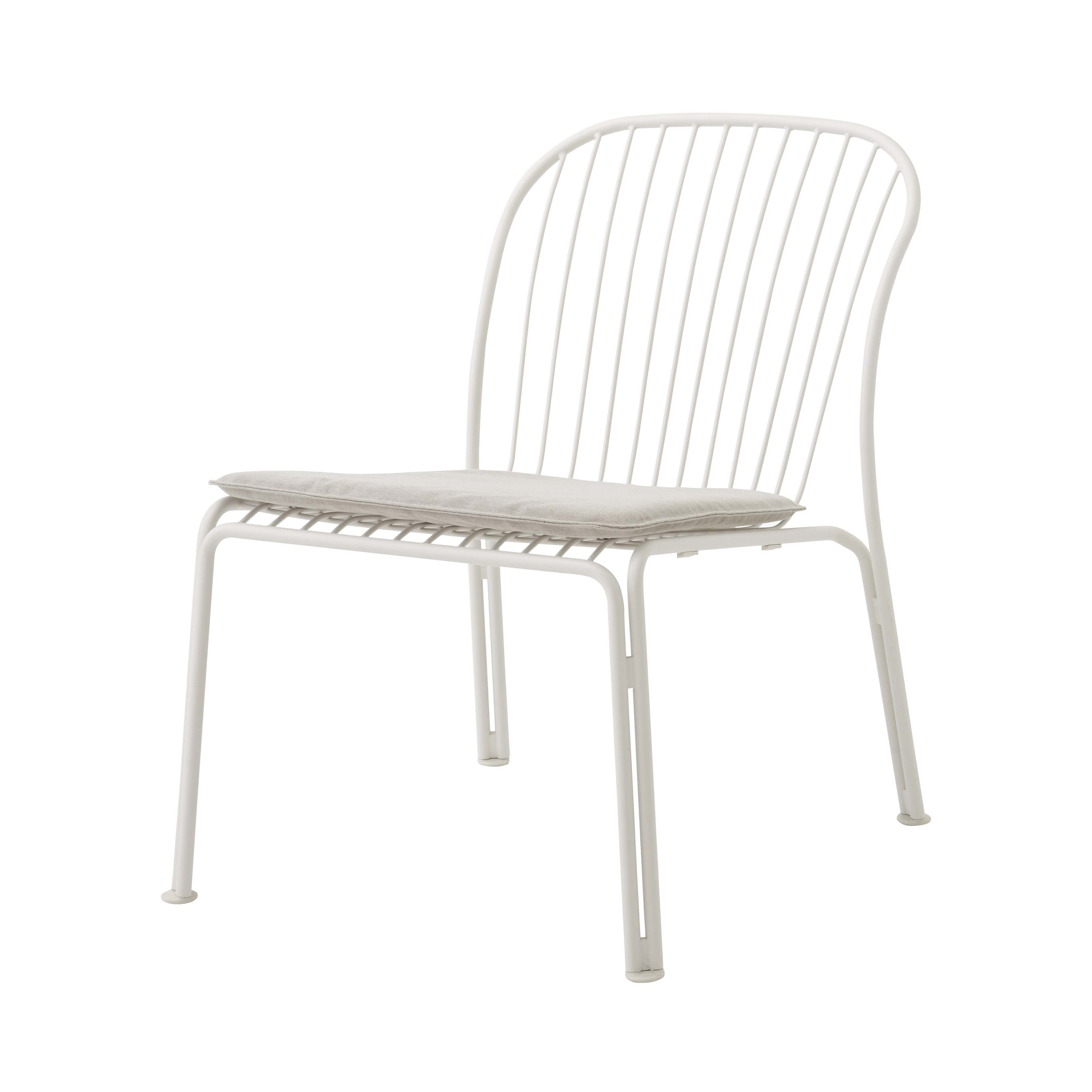 Thorvald SC100 Outdoor Lounge Side Chair with Seatpad: Set of 2 + Ivory + Heritage Papyrus