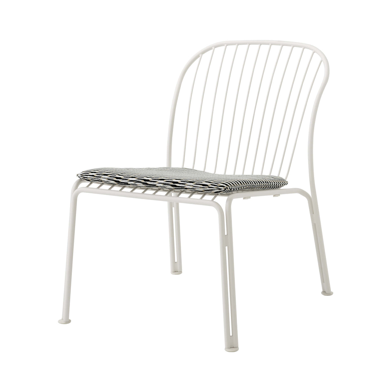 Thorvald SC100 Outdoor Lounge Side Chair with Seatpad: Set of 2 + Ivory + Marquetry Bora