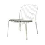 Thorvald SC100 Outdoor Lounge Side Chair with Seatpad: Set of 2 + Ivory + Marquetry Bora