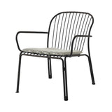 Thorvald SC101 Outdoor Lounge Armchair with Seatpad: Set of 2 + Warm Black + Marquetry Bora 