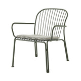 Thorvald SC101 Outdoor Lounge Armchair with Seatpad: Set of 2 + Bronze Green + Marquetry Bora 