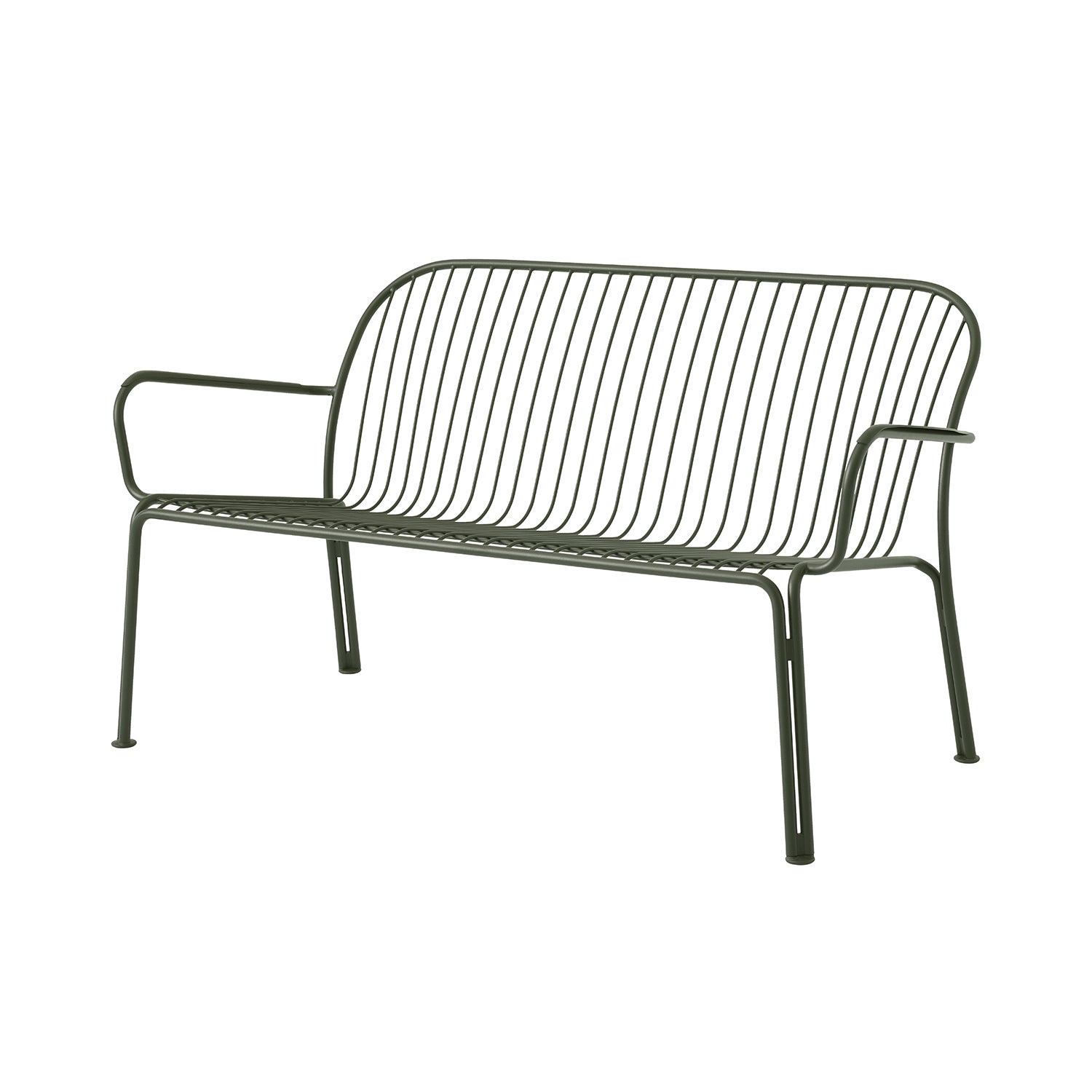 Thorvald SC110 Outdoor Lounge Sofa: Bronze Green