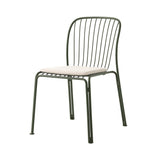 Thorvald SC94 Side Chair with Seatpad: Outdoor + Bronze Green + Heritage Papyrus 