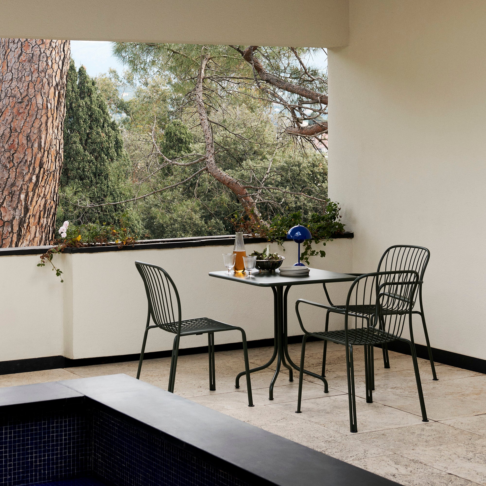 Thorvald SC94 Stacking Outdoor Side Chair: Set of 2 + LS