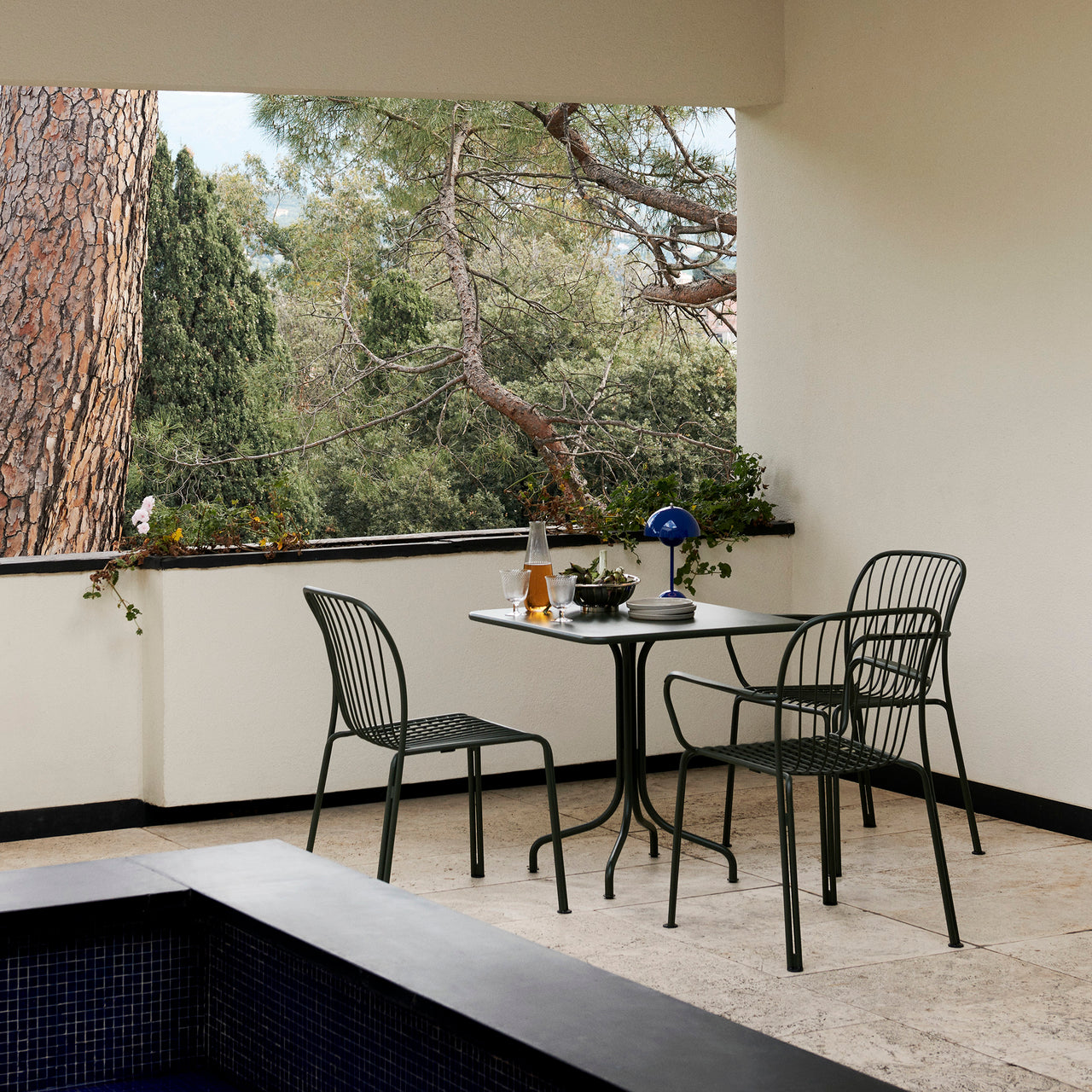 Thorvald SC94 Stacking Outdoor Side Chair: Set of 2 + LS
