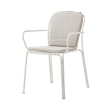 Thorvald SC95 Stacking Outdoor Armchair with Cushion: Set of 2 + Ivory + Heritage Papyrus