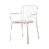 Thorvald SC95 Stacking Outdoor Armchair with Seatpad: Set of 2 + Ivory + Heritage Papyrus