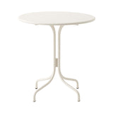 Thorvald SC96 + SC97 Outdoor Cafe Table: Round + Ivory