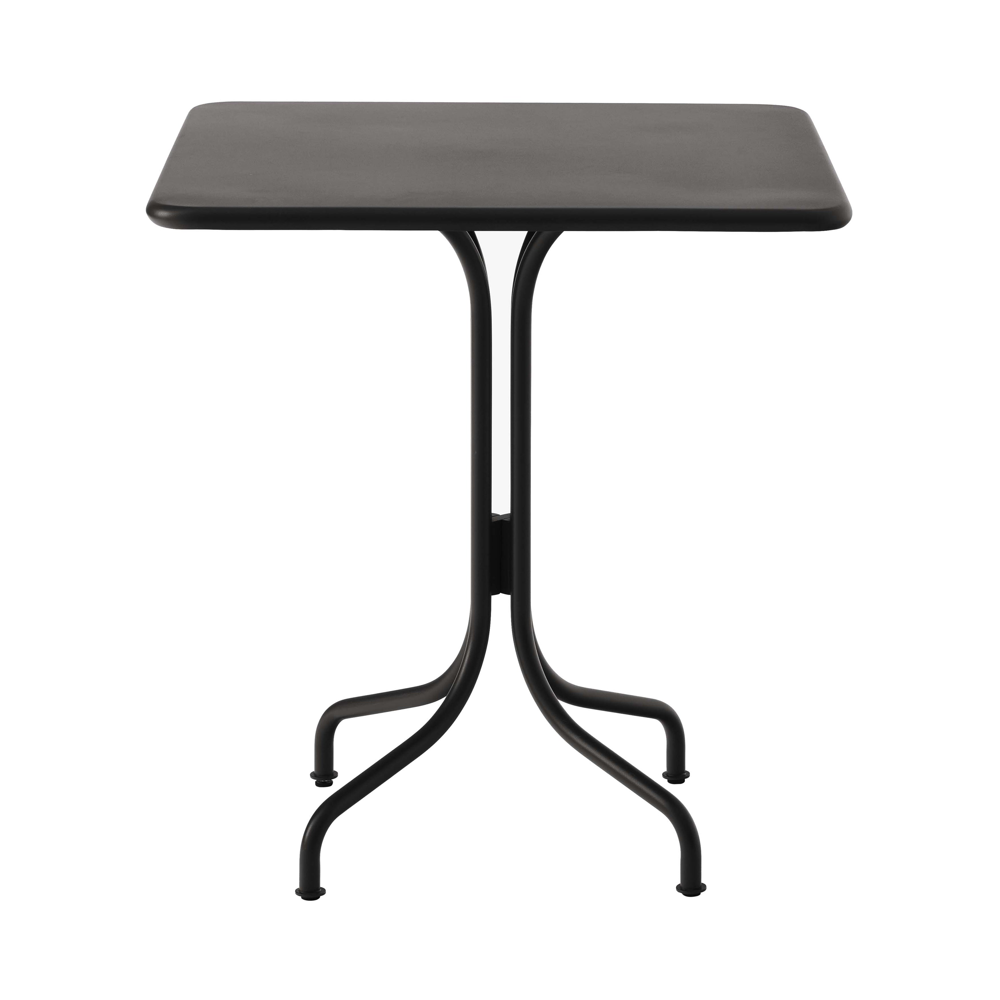 Thorvald SC96 + SC97 Outdoor Cafe Table: Square + Warm Black