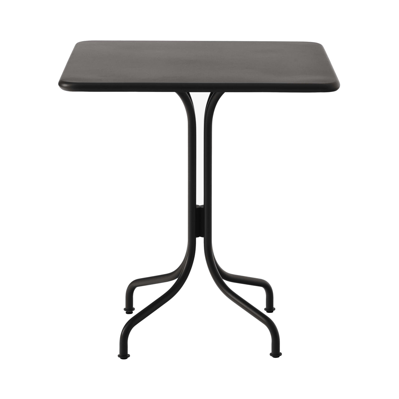 Thorvald SC96 + SC97 Outdoor Cafe Table: Square + Warm Black
