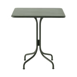 Thorvald SC96 + SC97 Outdoor Cafe Table: Square + Bronze Green