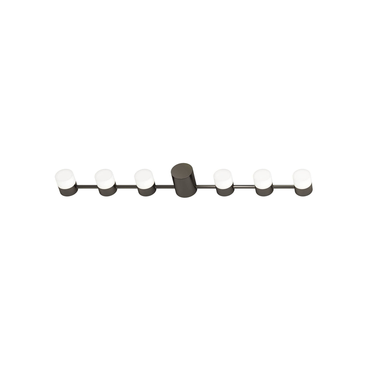 IP Backstage Wall Light: Linear 6 + Polished Graphite