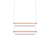 Tier 100 Vertical Pendant Light: 2V + Anodized Copper + Amethyst