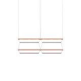 Tier Grid Pendant Light: 100 + 2H2V + Anodized Copper + Amethyst