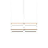 Tier Grid Pendant Light: 100 + 2H2V + Anodized Gold + Emerald