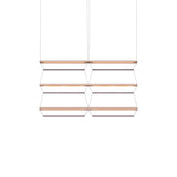Tier Grid Pendant Light: 100 + 2H3V + Anodized Copper + Amethyst