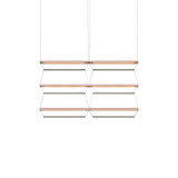 Tier Grid Pendant Light: 100 + 2H3V + Anodized Copper + Emerald